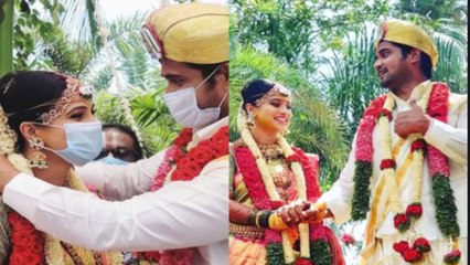 ಮಾಸ್ಕ್ ಧರಿಸಿ ದಾಂಪತ್ಯ ಜೀವನಕ್ಕೆ ಕಾಲಿಟ್ಟ ಚಿನ್ನು ಮತ್ತು ಚಂದನ್ | Filmibeat Kannadda