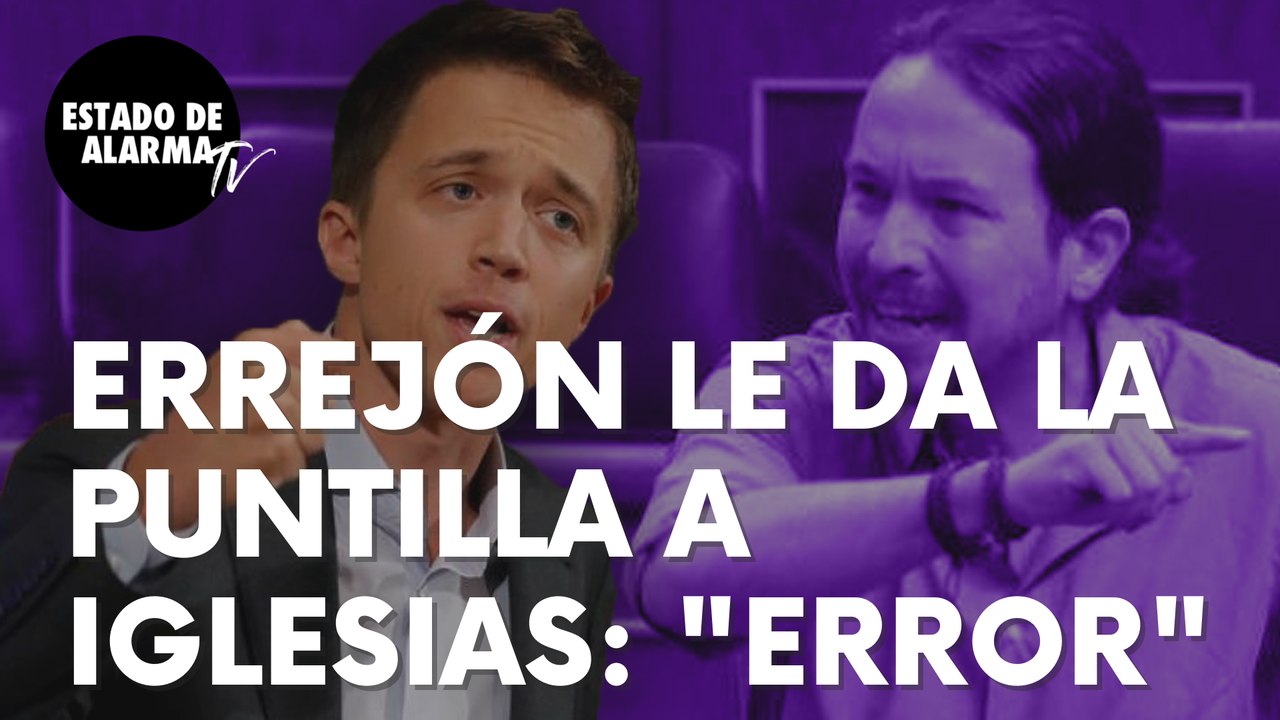 El que fuera cofundador de Podemos, Íñigo Errejón, le da la puntilla a Iglesias: “Fue un error…”