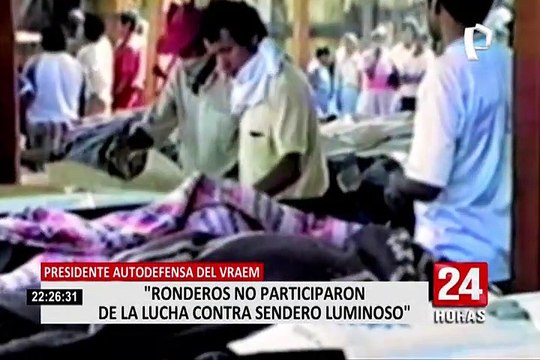 Presidente del Comité Autodefensa del VRAEM: Ronderos no lucharon contra Sendero Luminoso