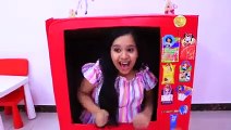 شفا و سوسو فتحوا ماكينة عصيرات _Shfa new Funny stories about Toys for children