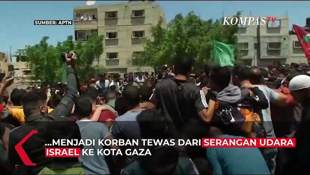 Sedih! Takbir Bergema Iringi Pemakaman Bocah Gaza Korban Serangan Israel