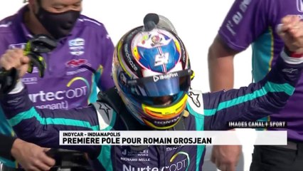 Romain Grosjean décroche sa 1ère pole en IndyCar à Indianapolis