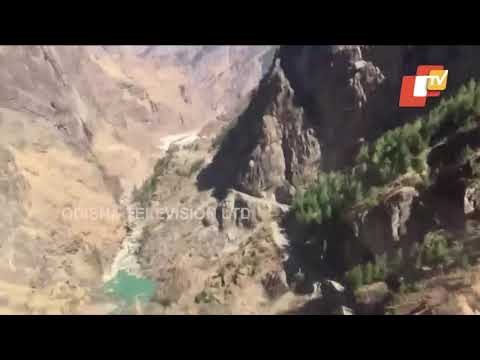 Glacier Burst-Aerial View Of Devastation Site In Chamoli, Uttarakhand