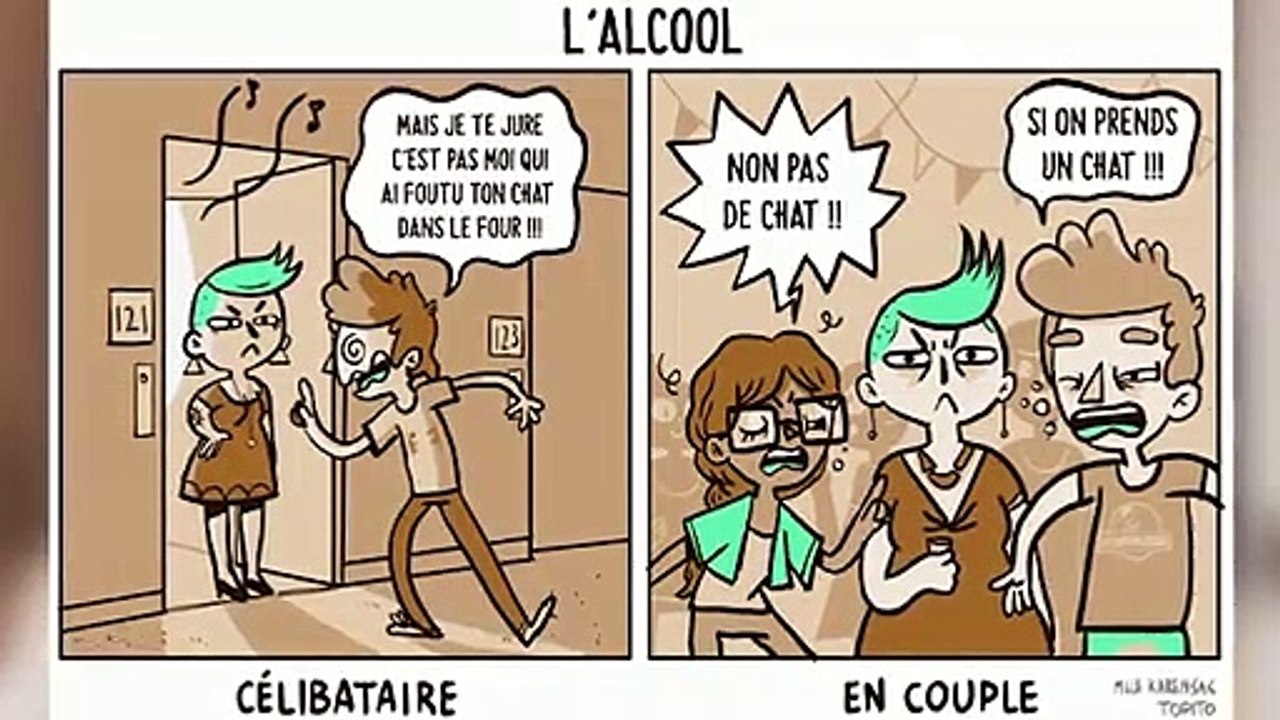 Ces 12 images montrent bien la différence entre le célibat et le couple !