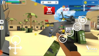 estoy jugando block gun multiplayer fps mira mi partida