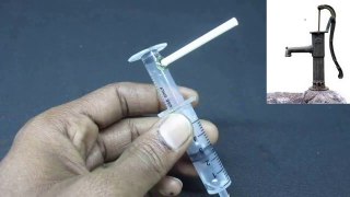 How to Make A Mini Hand Water Pump Using Syringes | DIY Mini Hand Water Pump