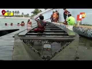 Chandan Yatra- Servitors Take Out Boats From Pond In Puri