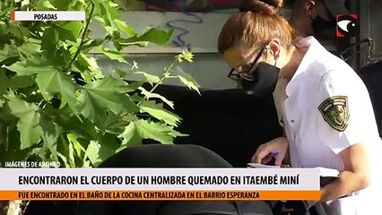 Posadas encontraron el cuerpo de un hombre quemado en Itaembé Miní