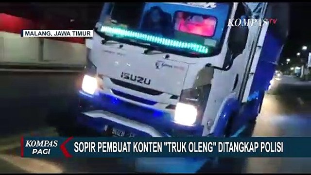 Sopir Pembuat Konten Truk Oleng Ditangkap Polisi