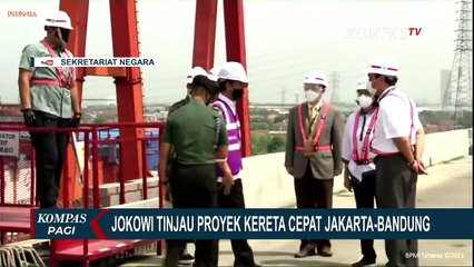 Presiden Jokowi Tinjau Proyek Kereta Cepat Jakarta-Bandung