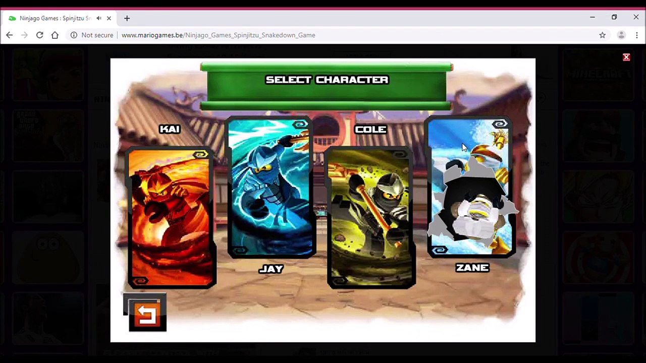 Ninjago Spinjitsu Snakedown (Snow Ninja) Zane walkthrough