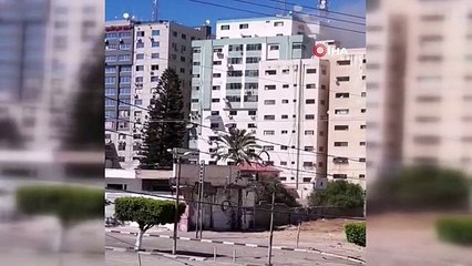 İsrail medya binasını bombaladı
