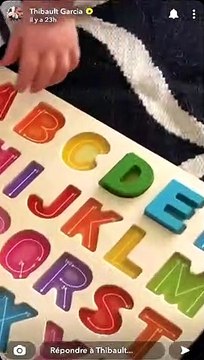 Maylone, un génie ? Thibault Garcia impressionné devant les capacités intellectuelles de son fils sur Snapchat le 14 mai 2021.
