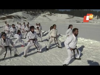 Karate Winter Camp In Gulmarg, J&K