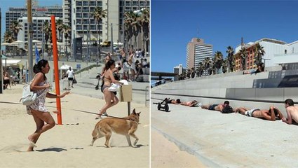 Hamas saldırılara karşılık verdi, o anda plajda olan İsrailliler korku içinde sığınaklara kaçtı