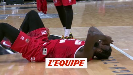 Lessort touché à la cheville droite - Basket - Jeep Élite - Monaco