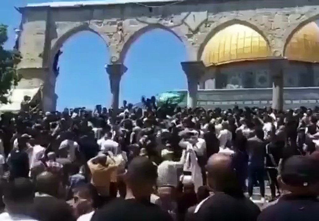 Mescid-i Aksa'da 'Recep Tayyip Erdoğan' sloganları atılıyor!