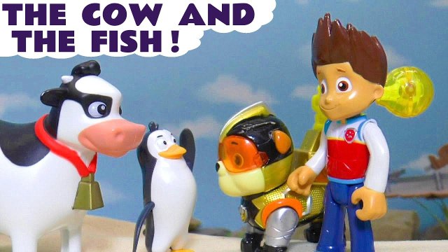 Paw Patrol Mighty Pups Charged Up Cow and the Fish with Thomas and Friends and the Funny Funlings with Animal Trouble in this Family Friendly Full Episode English Toy Story Video for Kids by Kid Friendly Family Channel Toy Trains 4U