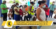 Despliegan operativos preventivos de hipertensión arterial en puntos de la capital