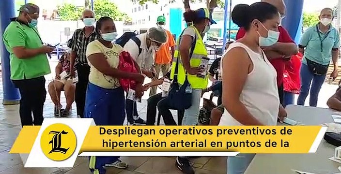 Despliegan operativos preventivos de hipertensión arterial en puntos de la capital