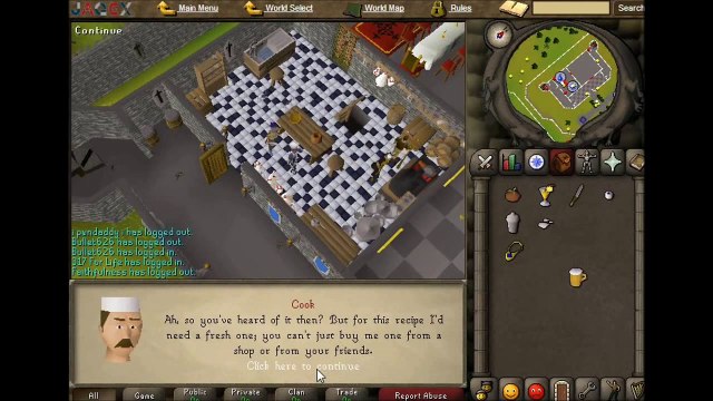 Runescape 2007 Recipe For Disaster Part 1 - The Cook Quest Guide [Commentary] Old School Osrs