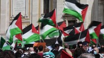 İtalya'da İsrail'in Mescid-i Aksa'ya ve Filistinlilere yönelik saldırıları protesto edildi