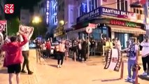 Beşiktaşlı taraftarları şampiyonluk coşkusu sokaklara döktü