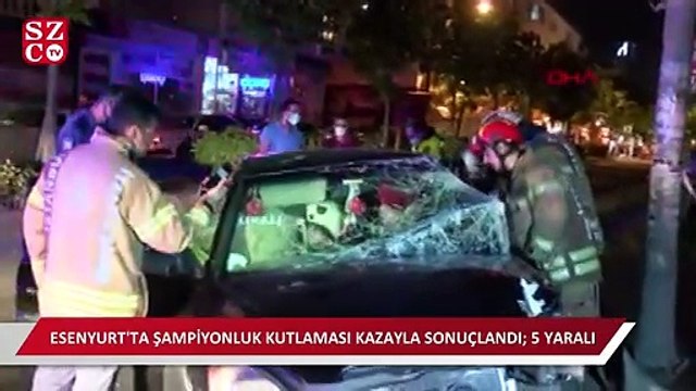 Esenyurt'ta şampiyonluk kutlaması kazayla sonuçlandı: 5 yaralı