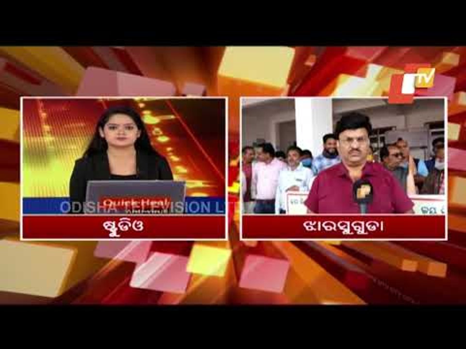 Massive Stock Of Paddy Soaked In Unseasonal Rain In Jharsuguda