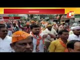 BJP Members Take To Streets In Athagarh Over Mandi Mismanagement