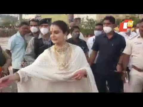 Bollywood Actress Kangana Ranaut Visits Srimandir In Puri