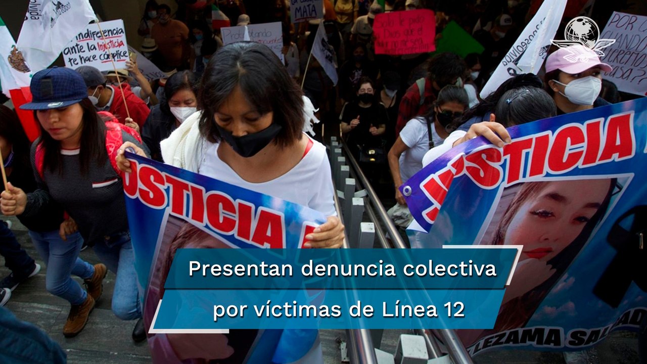 Familiares de víctimas de la Línea 12 presentan denuncia colectiva por daños ante la FGR