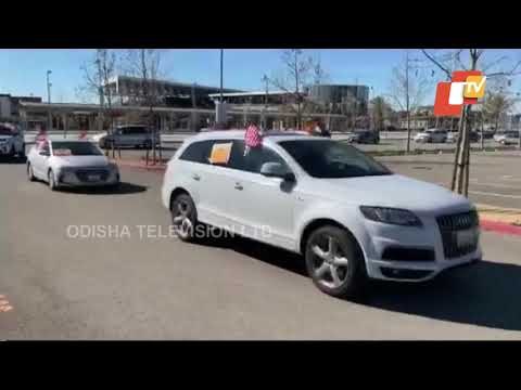 USA | NRIs Of San Francisco Bay Area Organised Car Rally In Support Of Modi Govt's New Farm Laws