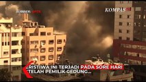 Detik-Detik Gedung Kantor Berita AP dan Al Jazeera Diserang Rudal Israel