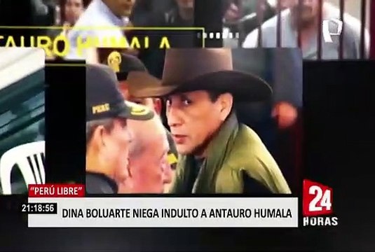 Perú Libre: Dina Boluarte niega indulto a Antauro Humala