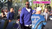 Kobe Bryant and His Daughter Natalia Arrive To The Dodgers Vs. Red Sox World Series Game 5 In L.A.