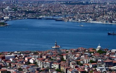 İstanbul'un tarihi ve turistik yerleri havadan görüntülendi