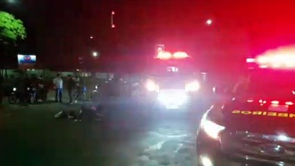 Mulher de 27 anos fica gravemente ferida em acidente no cruzamento da Rua Pio XII com a Vitória