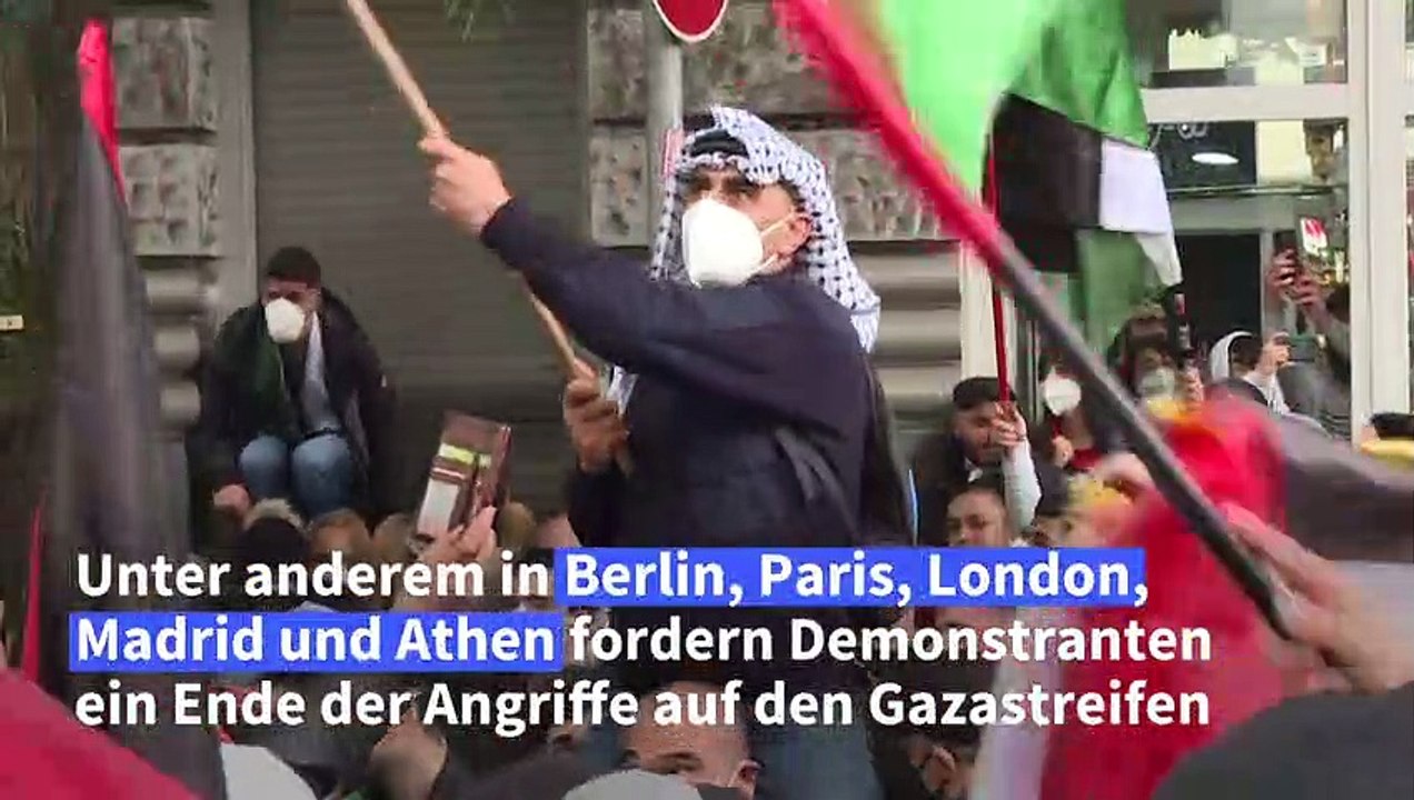 Ausschreitungen bei pro-palästinensischen Demonstrationen