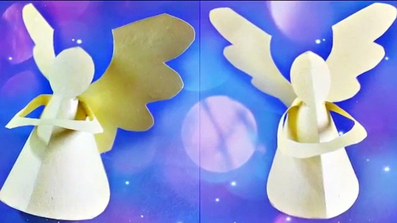 Easy Paper Angels Craft Tutorial  Learn how to make paper angel