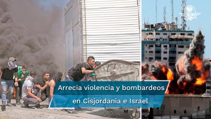 Intensifican ataques aéreos en territorios palestinos e Israel