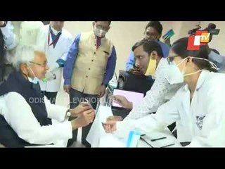 CM Nitish Kumar Receives First COVID-19 Vaccine Shot On His Birthday