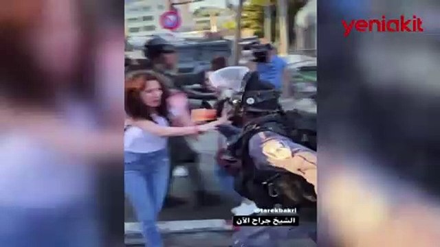 Siyonist polisler protestocu kadınlara acımasızca saldırdı!