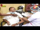 BJD's Debi Prasad Mishra Gets Vaccine Jab At Bhubaneswar