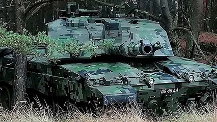 British Army show off new tank camouflage