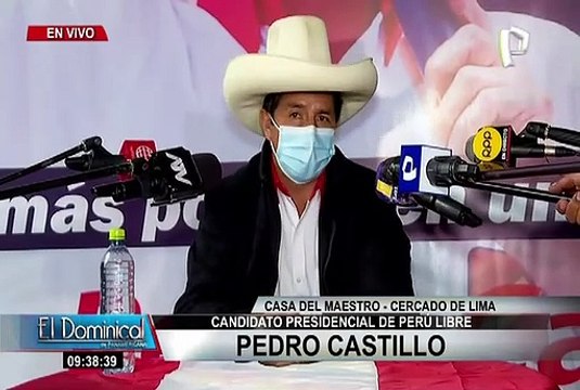 Pedro Castillo convoca a organizaciones políticas y hace llamado a la juventud