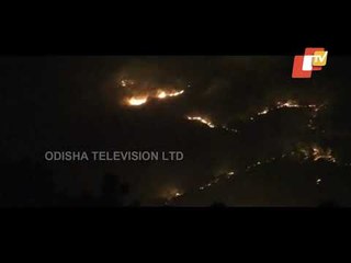 Fire Breaks Out In Kuldiha Forest In Odisha's Nilgiri