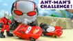 Marvel Avengers Ant Man Challenge with Disney Cars Lightning McQueen versus Hot Wheels Racers in this Funny Funlings Race Family Friendly Toy Story Video for Kids by Kid Friendly Family Channel Toy Trains 4U
