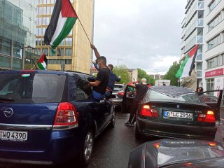 Berlin'de Filistin'e destek
