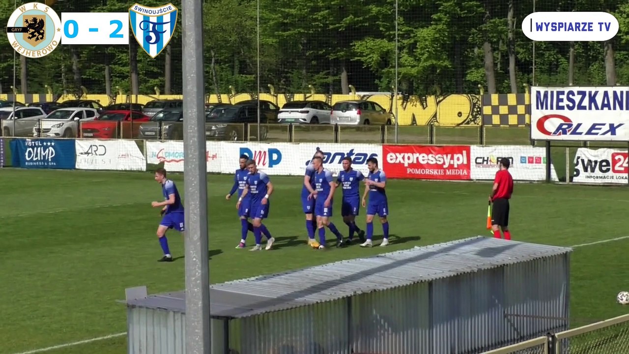 Skrót z meczu Gryf Wejherowo 1 - 3 ( 0 - 2 ) Flota Świnoujście i wypowiedź trenera Łukasza Borgera